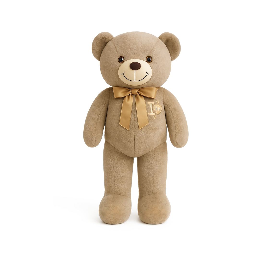 Arush Teddy me Fjongo dhe Detaje Zemre - 75 cm
