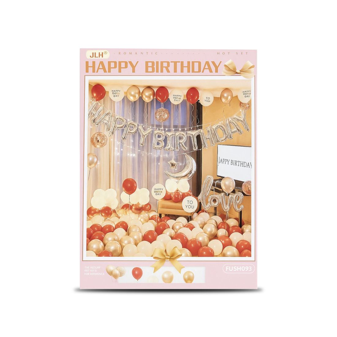 Set Dekorimi “Happy Birthday” me Balona – Kompleti për Ditëlindje
