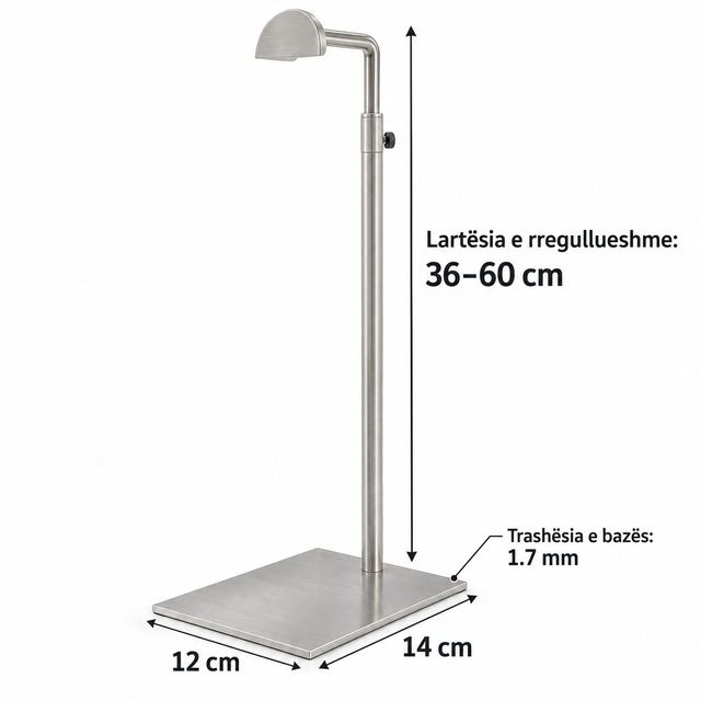 Mbajtëse Metalike për Ekspozimin e Çantave – Lartësi e Rregullueshme 36–60 cm