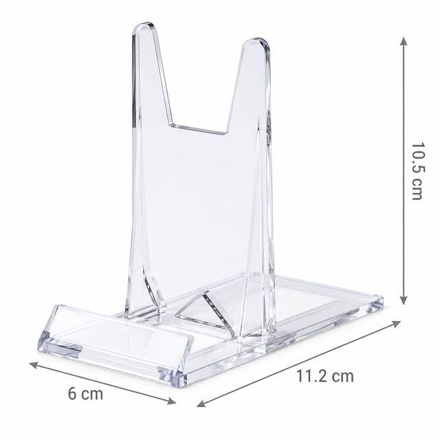 Mbajtëse Akrilike Transparente për Ekspozimin e Kuletave – 11.2 × 6 × 10.5 cm