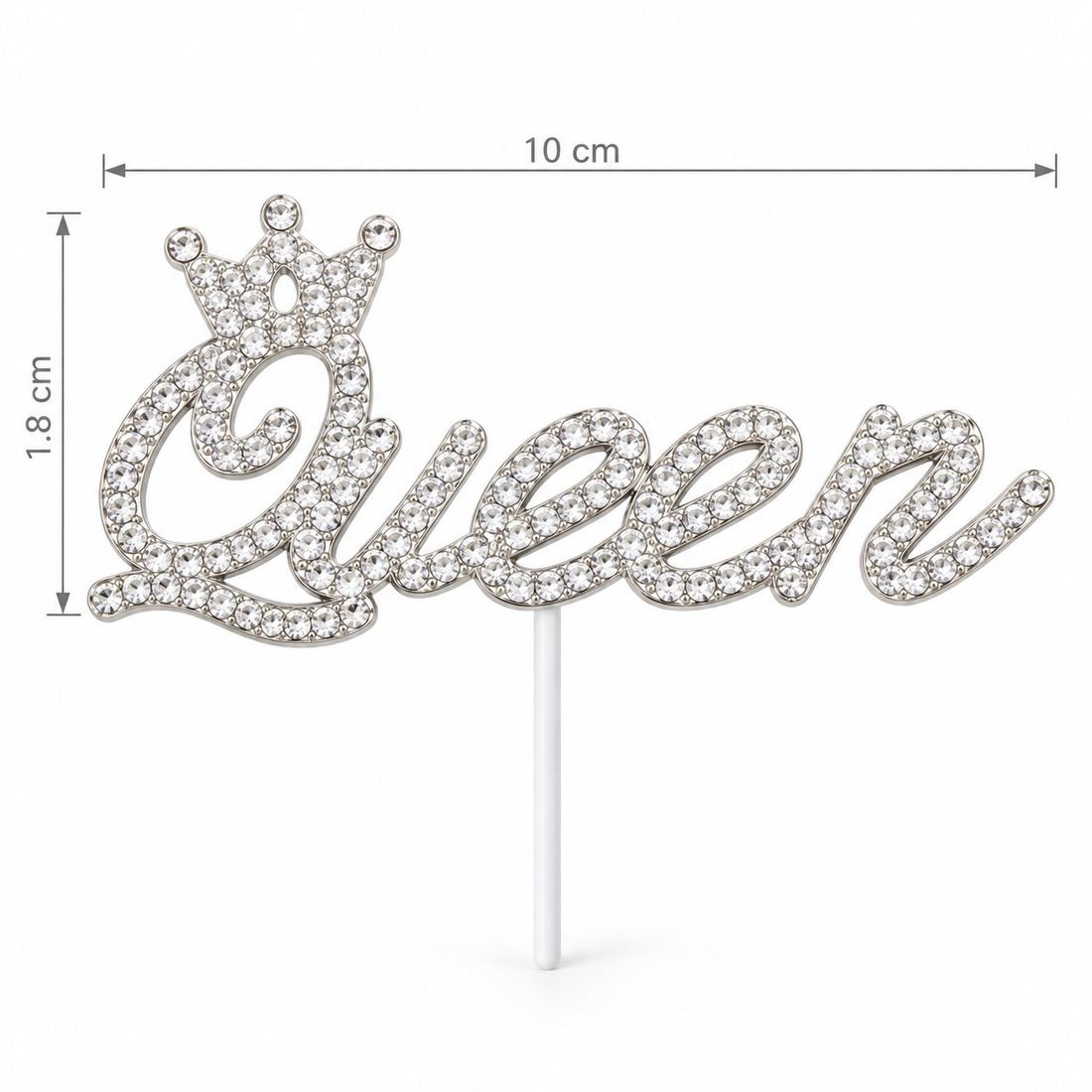 Dekor “Queen” me Kurorë dhe Gurë Shkëlqyes për Buqeta – 10 copa pako