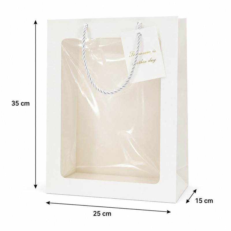 Qese Dhurate me Dritare Transparente - 3 Masa